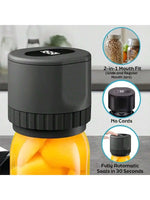 Load image into Gallery viewer, Mason Jar Vacuum Sealer, USB Charging, 10 Sealing Lids
