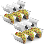 Load image into Gallery viewer, 4-Pack Stainless Steel Taco Holders – Oven &amp; Grill Safe
