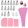 Silicone Piping Bags Set – Easy Cake Decorating with Steel Tips