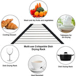 Load image into Gallery viewer, Triangle Dish Rack Over Sink | Foldable Stainless Drainer
