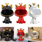 Load image into Gallery viewer, Cat Statue Sundries Storage Box
