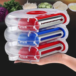 Load image into Gallery viewer, 3-in-1 Stainless Steel Veggie &amp; Fruit Peeler Shredder Tool
