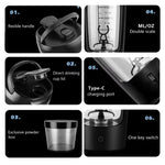 Load image into Gallery viewer, 650ML Portable Rechargeable Shaker Cup – Auto Mix
