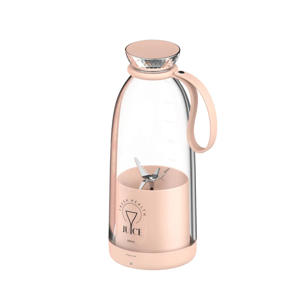500ML Portable 2400Mah Wireless Fruit Mixers USB Juicer