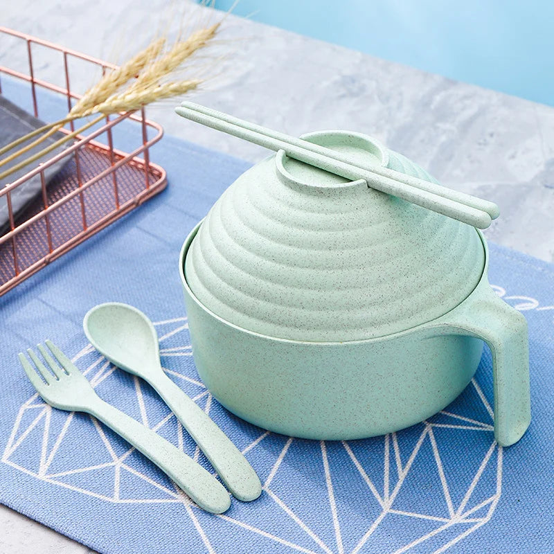 Microwavable Ramen Bowl Set with Lid & Chopsticks