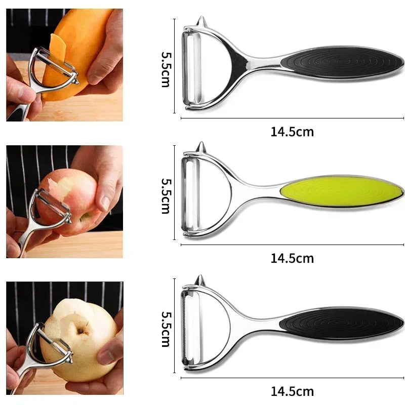 304 SS Rotatable Y Peeler – Fruit Veggie Kitchen Gadget