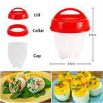 Load image into Gallery viewer, 3/6Pcs Silicone Egg Poacher Cups – BPA Free, Non-Stick
