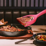 Load image into Gallery viewer, 2-in-1 Nylon Grip Flip Tongs Spatula for Eggs &amp; Steak
