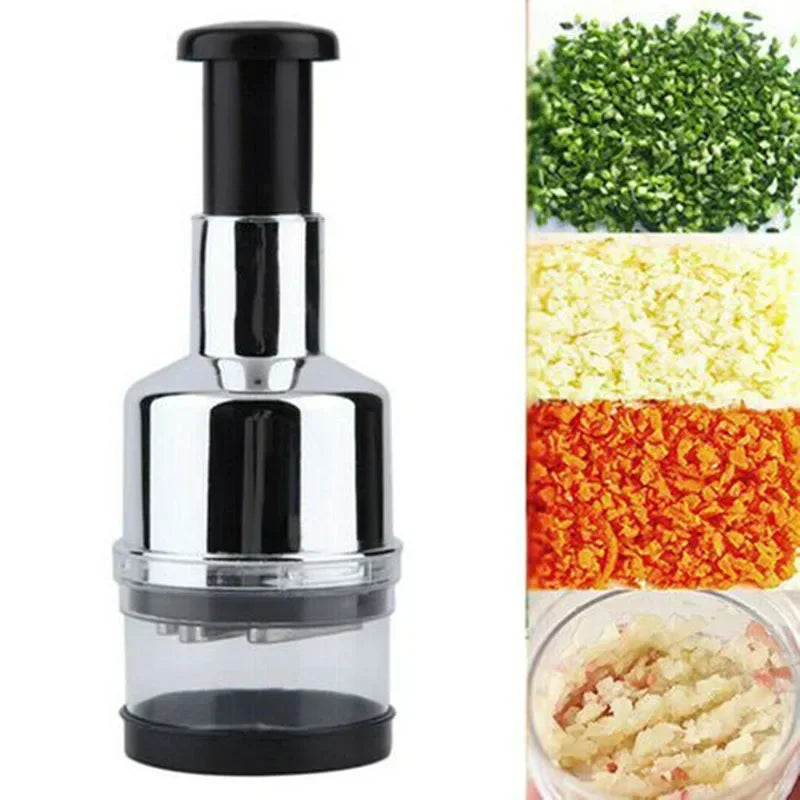 Steel Garlic Press Chopper Mincer Cutter for Kitchen