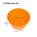 Load image into Gallery viewer, 12Pcs Silicone Cupcake Muffin Molds for DIY Baking Tools
