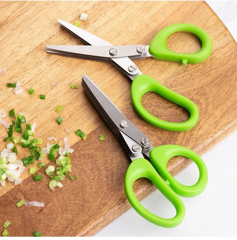 Multi-Functional Stainless Steel 3/5-Layer Kitchen Cutter