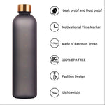 Load image into Gallery viewer, 32OZ BPA-Free Frosted Sports Bottle w/ Time Marker
