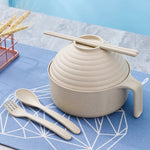Load image into Gallery viewer, Microwavable Ramen Bowl Set with Lid &amp; Chopsticks
