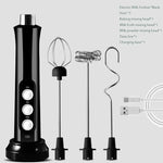 Load image into Gallery viewer, 3-in-1 Rechargeable Electric Milk Frother, High-Speed Foam Maker
