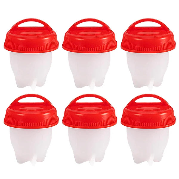 3/6Pcs Silicone Egg Poacher Cups – BPA Free, Non-Stick