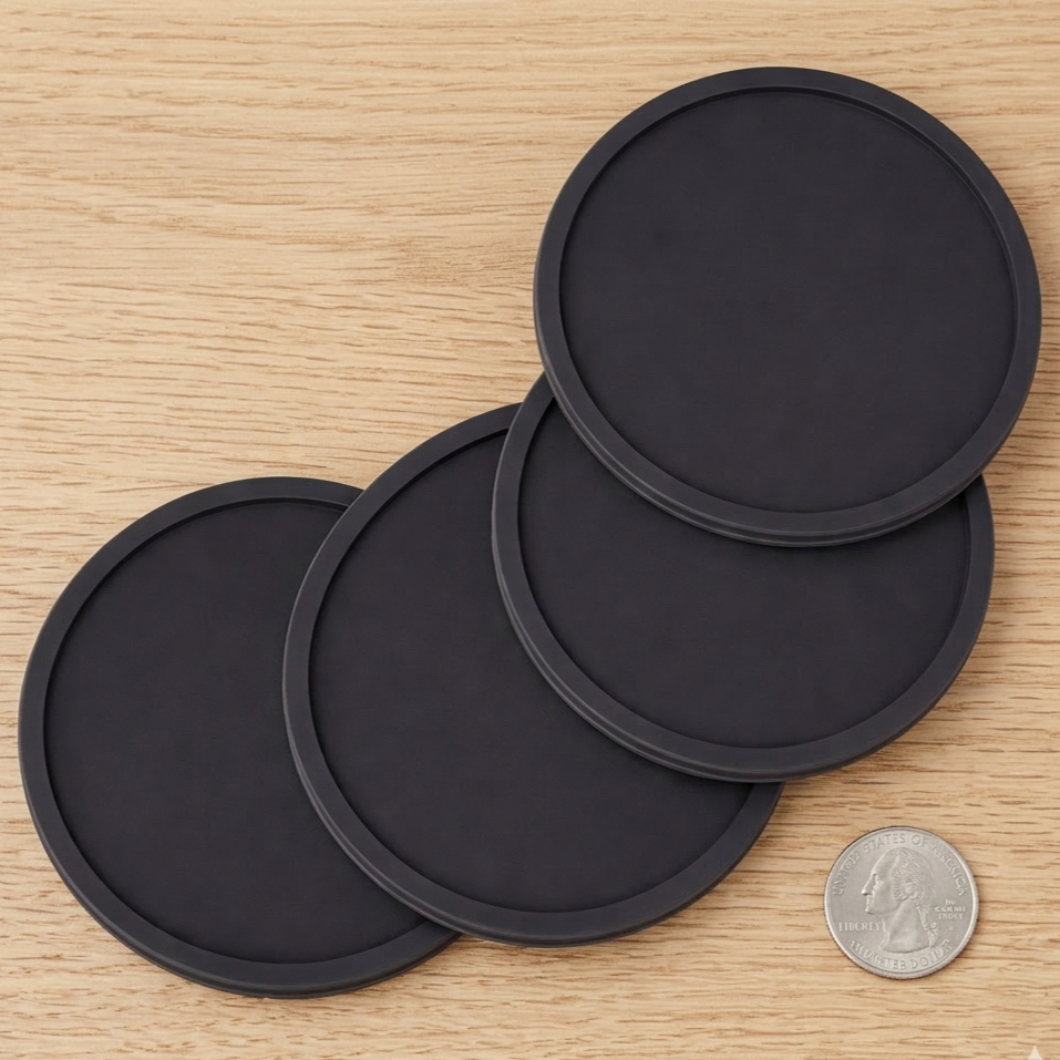 Silicone Drink Coasters – Non-Slip Heat & Stain Resistant Set