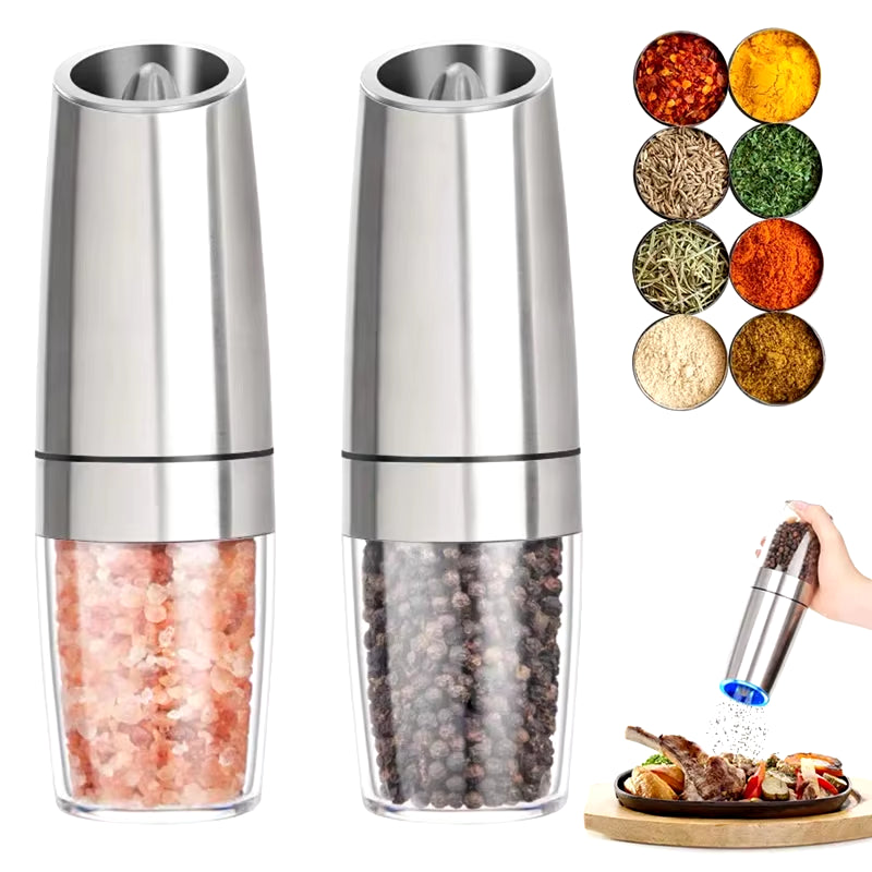 Electric Mill Spice Grinder with LED Light & Adjustable Coarseness