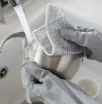 Load image into Gallery viewer, 10Pcs Magic Silver Wire Dishcloth – Thick Microfiber Towel
