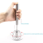 Load image into Gallery viewer, Semi-Automatic Stainless Steel Egg Beater Manual Hand Mixer
