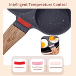 Load image into Gallery viewer, Non-Stick 4-Cup Egg Frying Pan with Lid, Spatula &amp; Brush
