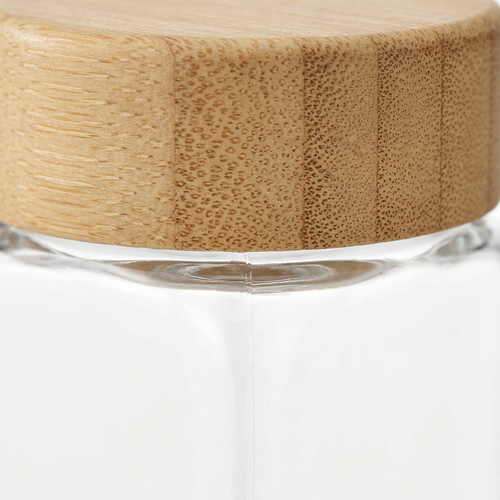 120ml Glass Spice Jars – Reusable Kitchen Storage with Bamboo Lid