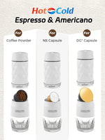 Load image into Gallery viewer, 3-in-1 Portable Coffee Maker, Hot/Cold, Manual Espresso Brewer
