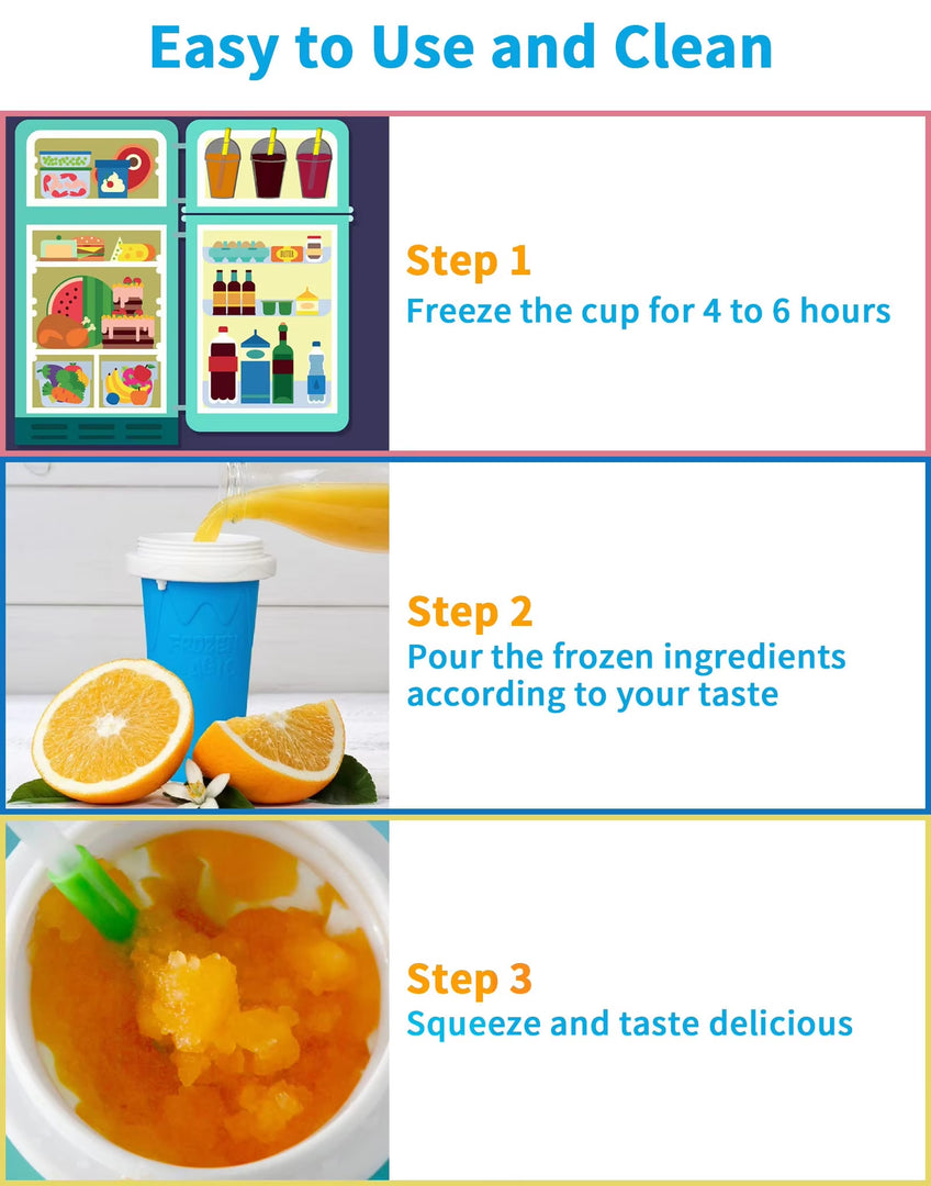 Magic Quick Frozen Smoothie & Slushy Maker for Kids & Family