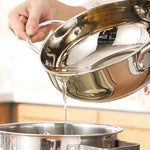 Load image into Gallery viewer, Stainless Steel Oil Pan with Thermometer &amp; Cover for Frying
