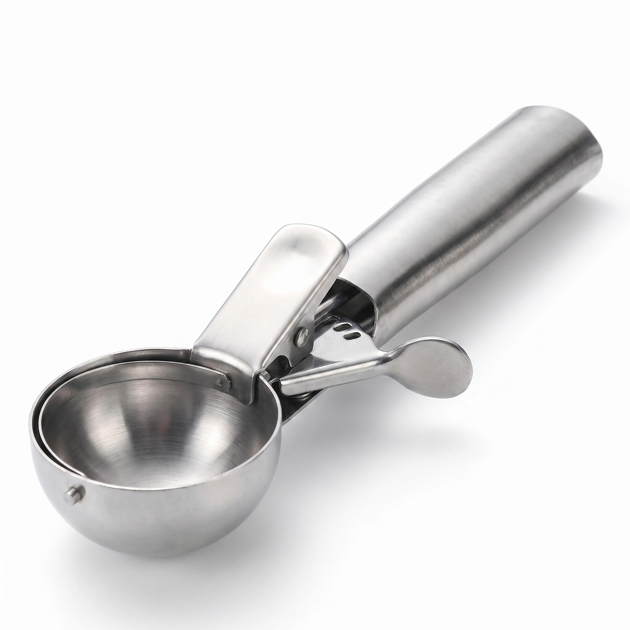 Stainless Steel Ice Cream Scoop with Trigger Release & Grip