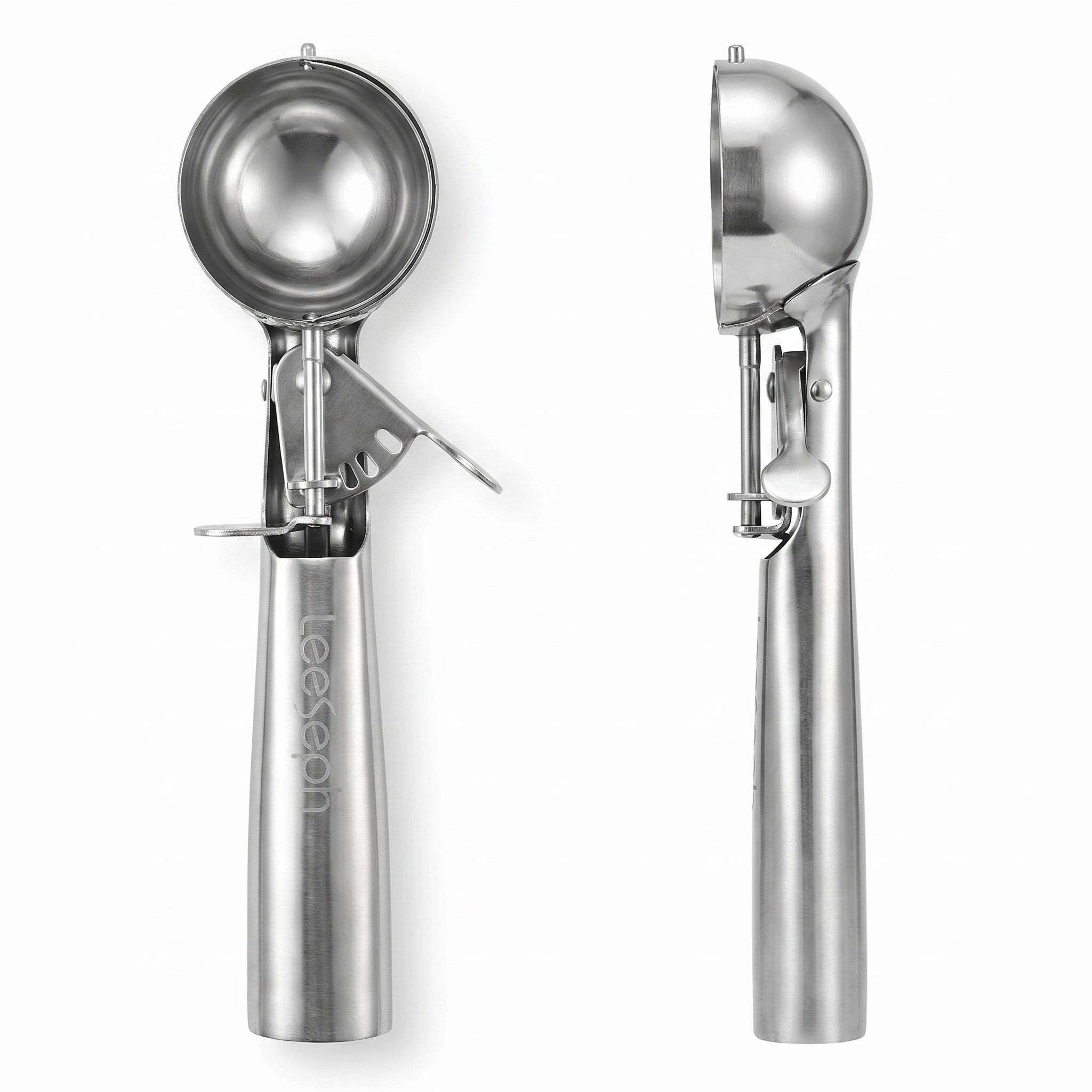 Stainless Steel Ice Cream Scoop with Trigger Release & Grip