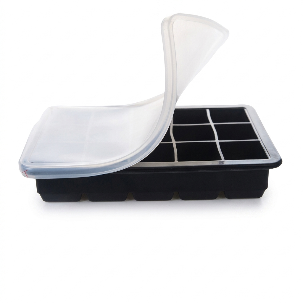 15-Grid Ice Cube Tray – Large Silicone Mold for Whiskey & Cocktails