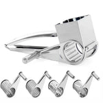 Load image into Gallery viewer, Stainless Steel Rotary Cheese Grater &amp; Veggie Shredder Tool
