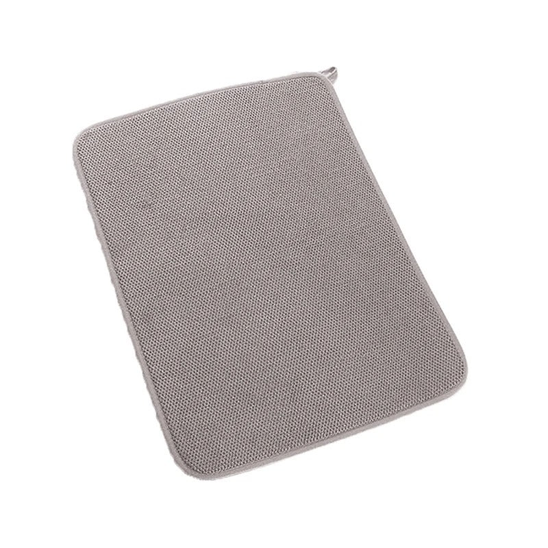 Microfiber Dish Drying Mat 30x40cm Non-Slip Absorbent Pad