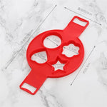 Load image into Gallery viewer, Nonstick Egg &amp; Pancake Mold – Round &amp; Heart Shapes Tool
