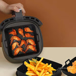 Load image into Gallery viewer, 9&quot; Silicone Air Fryer Liners for 6-8QT – Reusable &amp; Safe
