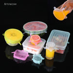 Load image into Gallery viewer, 6PCS Silicon Lids for Leftovers - Durable and Reusable
