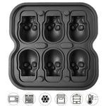 Load image into Gallery viewer, Skull Ice Ball Mold – 3D Silicone Tray for Cocktails &amp; Halloween Drinks
