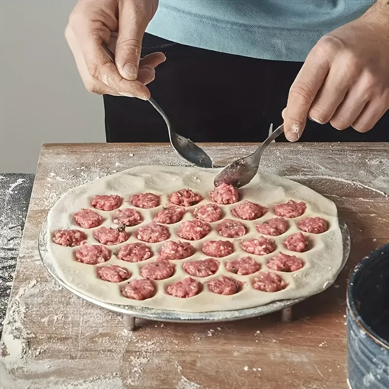Aluminum Dumpling Maker – Fast 37-Hole Ravioli & Pastry Press