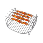 Load image into Gallery viewer, Air Fryer Skewer Rack – Double-Layer BBQ Tray Holder
