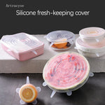 Load image into Gallery viewer, 6PCS Silicon Lids for Leftovers - Durable and Reusable
