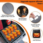 Load image into Gallery viewer, 9&quot; Silicone Air Fryer Liners for 6-8QT – Reusable &amp; Safe
