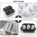 Load image into Gallery viewer, Skull Ice Ball Mold – 3D Silicone Tray for Cocktails &amp; Halloween Drinks

