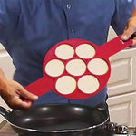 Load image into Gallery viewer, Nonstick Egg &amp; Pancake Mold – Round &amp; Heart Shapes Tool
