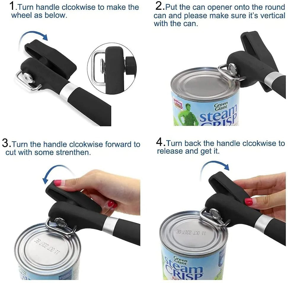 Safe Cut Smooth Edge Can Opener – Stainless Steel Tool