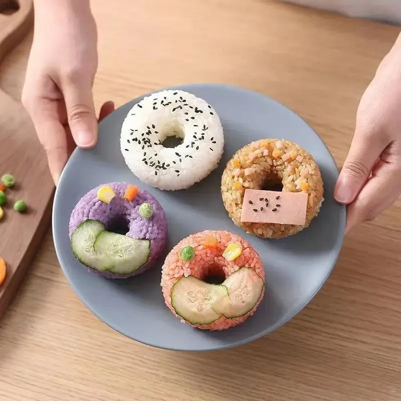Non-Stick Donut Rice Ball Mold Sushi Maker for Bento DIY