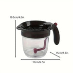 Load image into Gallery viewer, Grease Separator with Bottom Spout – Mess-Free Strainer
