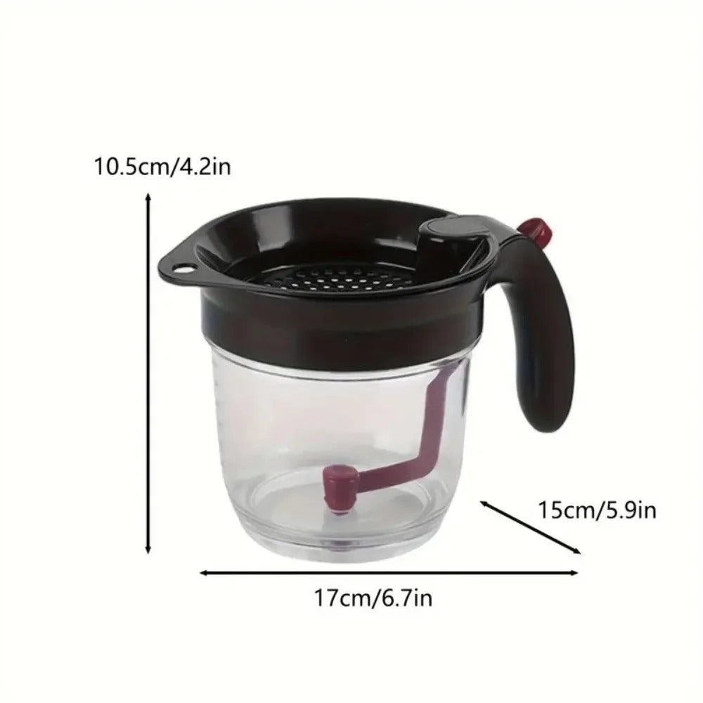 Grease Separator with Bottom Spout – Mess-Free Strainer