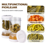 Load image into Gallery viewer, Pickle Jar with Forks – Wet &amp; Dry Separator Container
