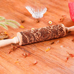 Load image into Gallery viewer, Sunflower Embossed Wooden Rolling Pin for Baking Cookies
