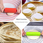 Load image into Gallery viewer, Silicone Rolling Pin Non-Stick with Wooden Handle Baking
